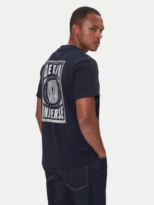 Zdjęcie produktu Mustang T-Shirt Akron 1016869 Granatowy Relaxed Fit
