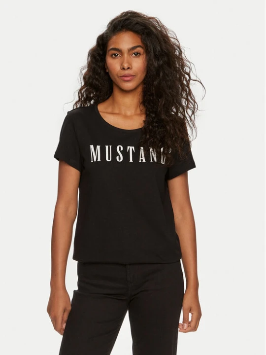 Zdjęcie produktu Mustang T-Shirt Alma 1013933 Czarny Regular Fit