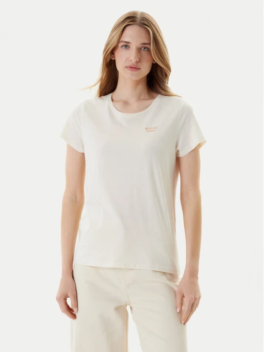 Zdjęcie produktu Mustang T-Shirt Alma 1016155 Biały Regular Fit