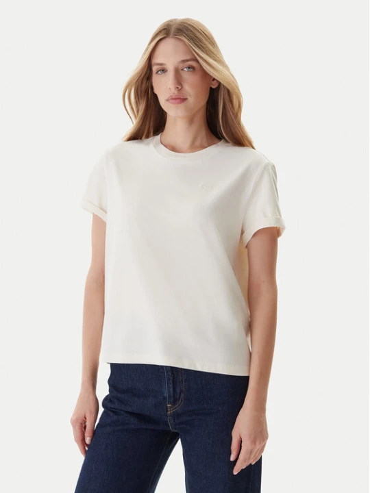 Zdjęcie produktu Mustang T-Shirt Monroe 1016755 Écru Relaxed Fit Kremowy