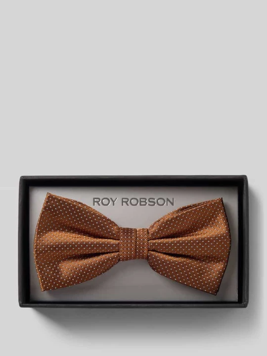 Zdjęcie produktu Muszka z czystego jedwabiu Roy Robson Musztardowy
