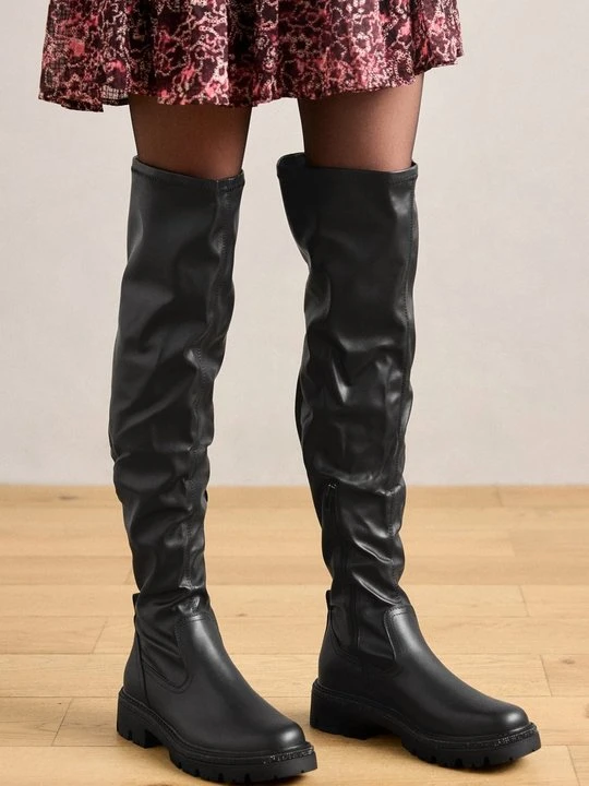 Zdjęcie produktu Muszkieterki Anna Field Wide Fit By Zalando czarny
