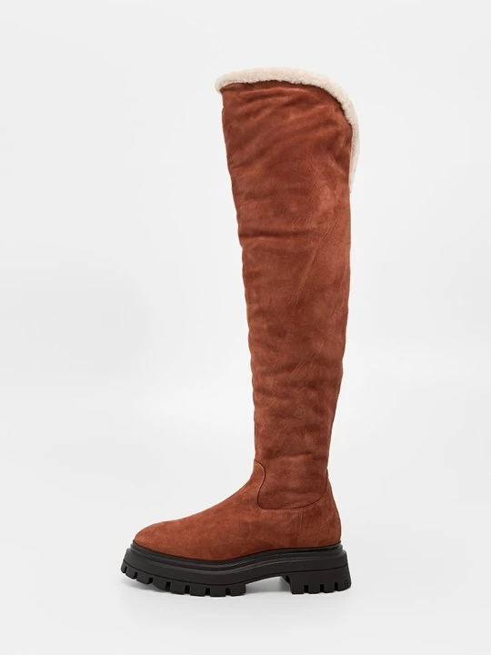 Zdjęcie produktu Muszkieterki Stuart Weitzman miedziany