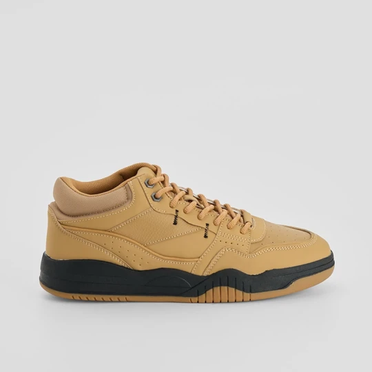 Zdjęcie produktu Musztardowe sneakersy ze sztucznej skóry House brązowy