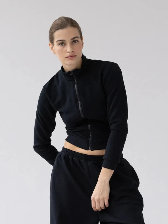 Zdjęcie produktu Muuv. Muuv bluza rozpinana damska z bawełną LE PUMP czarny