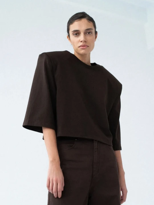 Zdjęcie produktu Muuv. Muuv longsleeve damski bawełniany brązowy