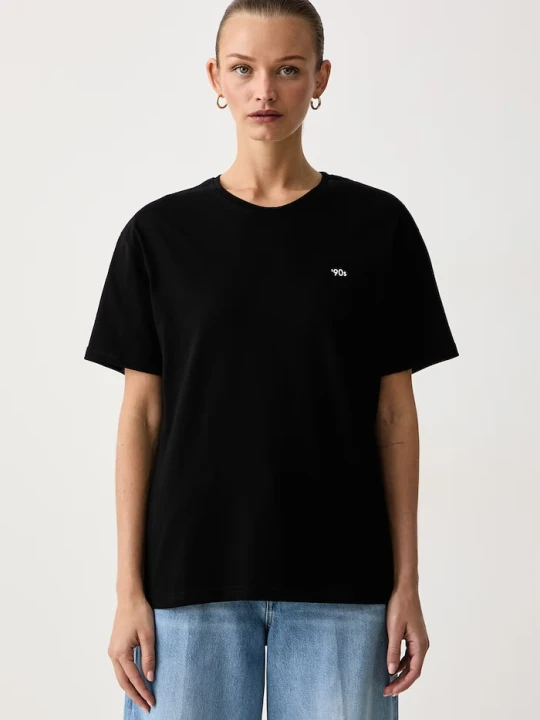 Zdjęcie produktu Muuv. Muuv T-shirt oversize damski bawełniany '90s czarny