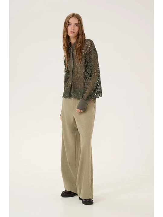 Zdjęcie produktu My Essential Wardrobe Bluzka w kolorze khaki rozmiar: 42