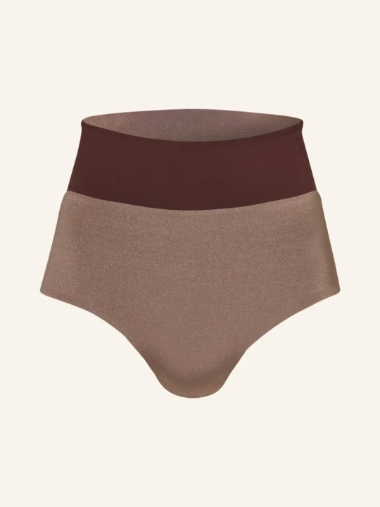 Zdjęcie produktu Mymarini Dół Od Bikini Z Wysokim Stanem Surf Shorts Shine Dwustronne Z Ochroną Uv 50+ braun JASNOBRĄZOWY