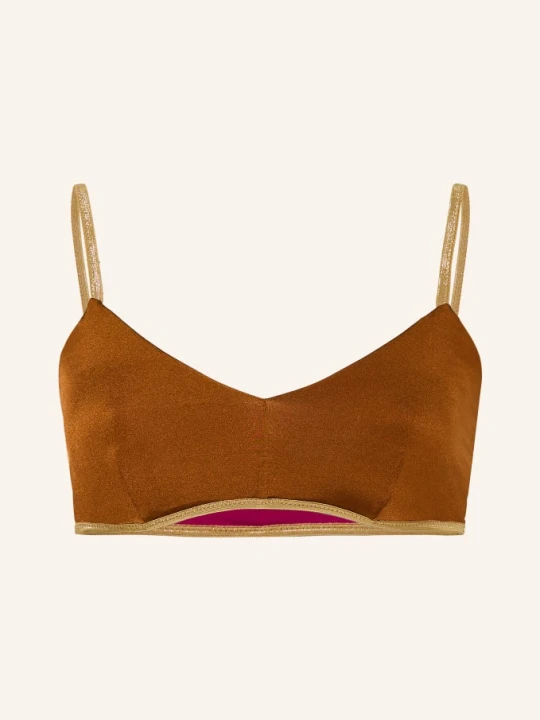 Zdjęcie produktu Mymarini Dwustronny Top Bikini Bralette Classic Shine pink