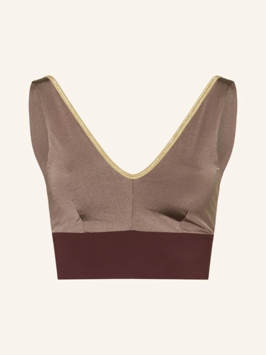 Zdjęcie produktu Mymarini Góra Od Bikini Bustier Yoga Top Shine Dwustronna Z Ochroną Uv 50+ braun BRĄZOWY
