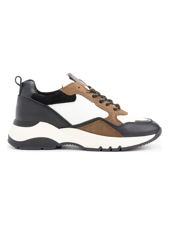 Zdjęcie produktu mysa Skórzane sneakersy "Rodanthe" w kolorze biało-brązowym rozmiar: 42
