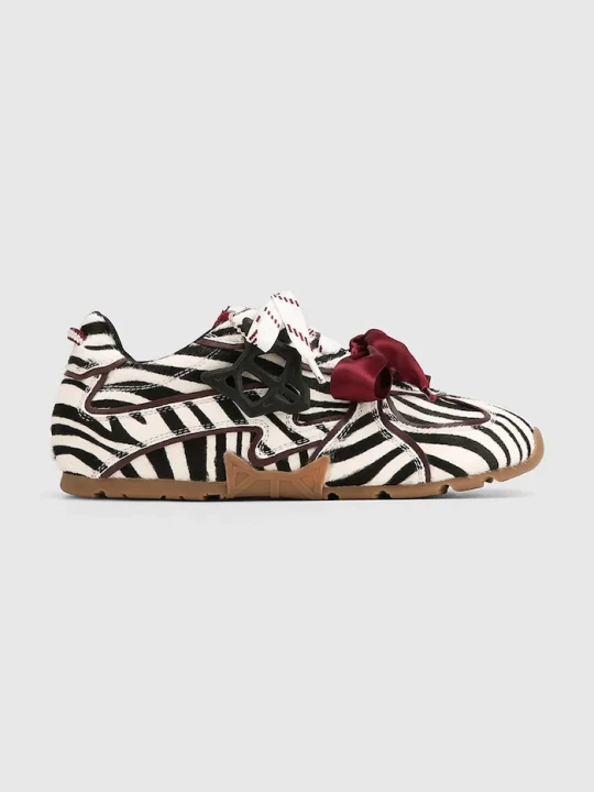 Zdjęcie produktu Naked Wolfe Adored Zebra Pony sneakersy damskie skórzane biały