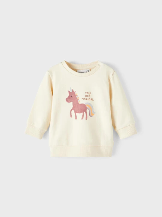 Zdjęcie produktu NAME IT Bluza 13212668 Écru Regular Fit Kremowy