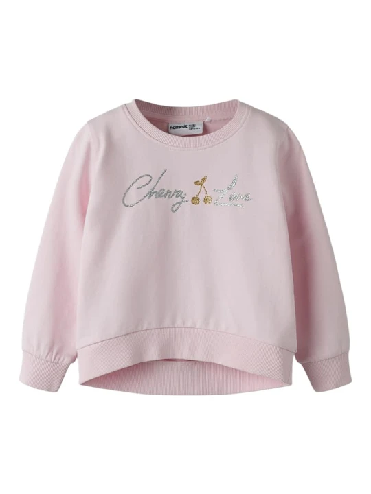 Zdjęcie produktu name it Bluza "Boppi" w kolorze jasnoróżowym rozmiar: 104