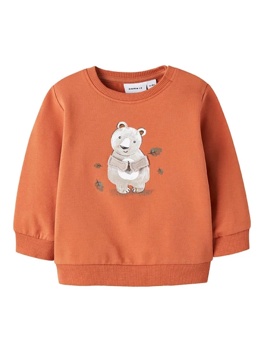Zdjęcie produktu name it Bluza "Fun" w kolorze pomarańczowym rozmiar: 56