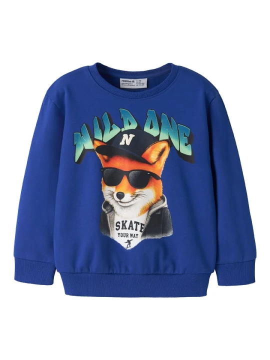Zdjęcie produktu name it Bluza "Nathaniel" w kolorze niebieskim rozmiar: 98