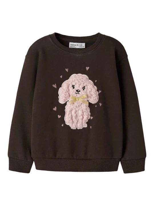Zdjęcie produktu name it Bluza "Nuruby" w kolorze brązowym rozmiar: 110