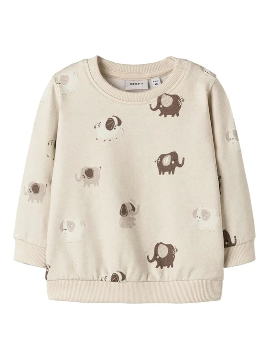 Zdjęcie produktu name it Bluza "Ohapi" w kolorze beżowym rozmiar: 74