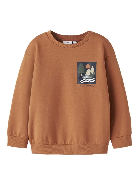 Zdjęcie produktu name it Bluza "Oran" w kolorze jasnobrązowym rozmiar: 116
