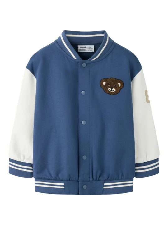 Zdjęcie produktu name it Bluza "Pray" w kolorze niebiesko-białym rozmiar: 98