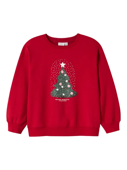 Zdjęcie produktu name it Bluza "Rili" w kolorze czerwonym rozmiar: 134 / 140