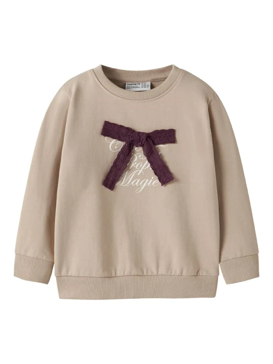 Zdjęcie produktu name it Bluza "Setina" w kolorze beżowym rozmiar: 104