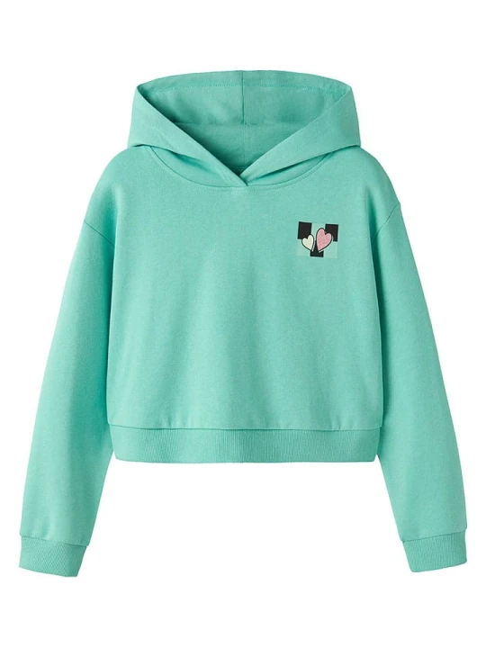 Zdjęcie produktu name it Bluza "Tara" w kolorze turkusowym rozmiar: 146 / 152