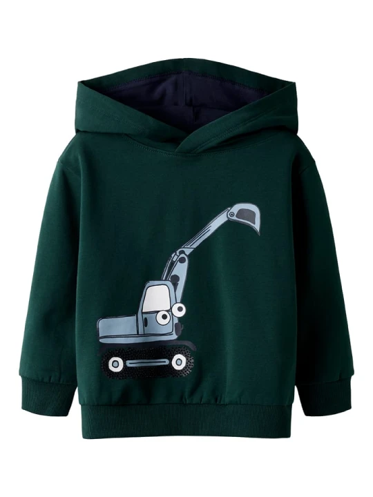 Zdjęcie produktu name it Bluza "Traktor" w kolorze zielonym rozmiar: 92