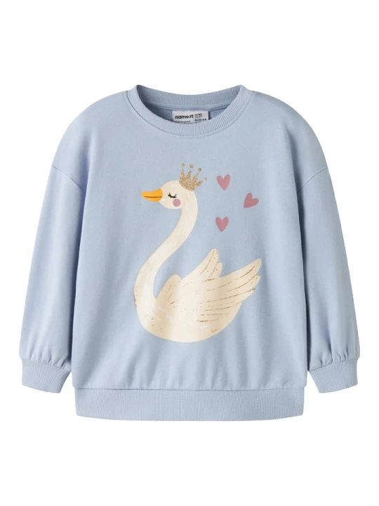 Zdjęcie produktu name it Bluza "Valona" w kolorze błękitnym rozmiar: 98
