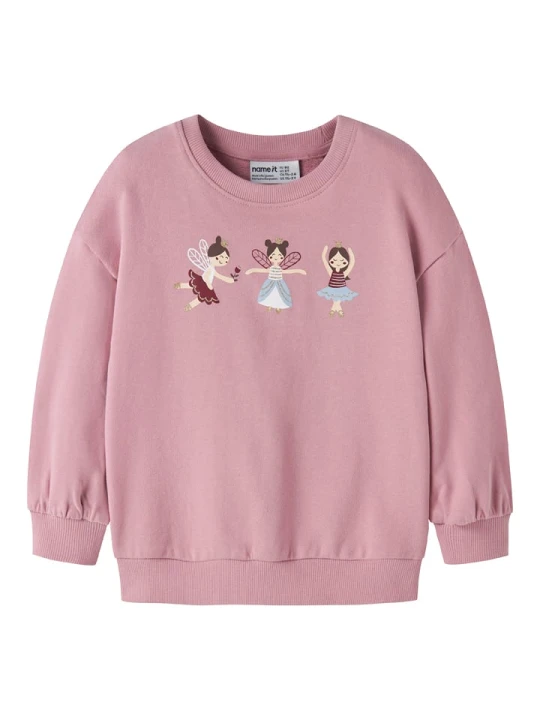 Zdjęcie produktu name it Bluza "Valona" w kolorze jasnoróżowym rozmiar: 110