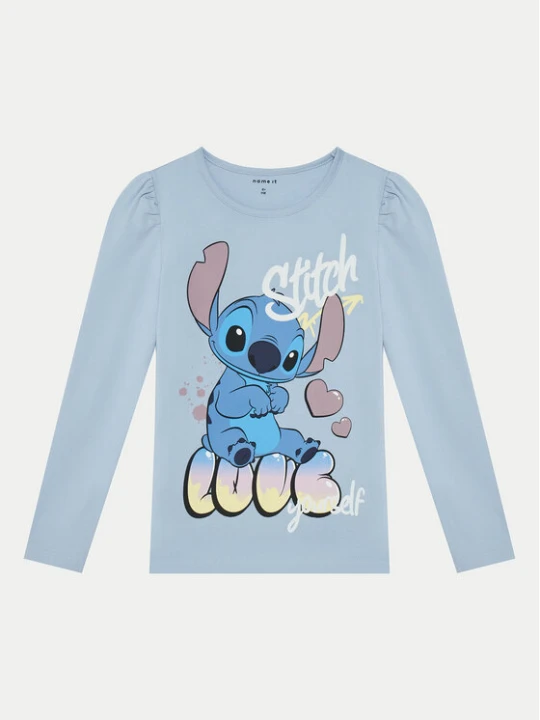 Zdjęcie produktu NAME IT Bluzka 13238278 Błękitny Regular Fit Niebieski jasny