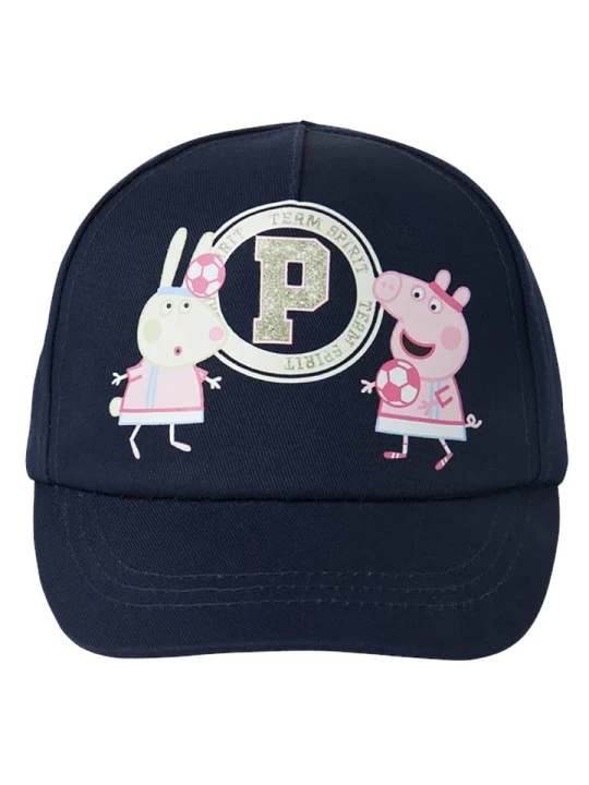 Zdjęcie produktu name it Czapka "Meri Peppa Pig" w kolorze granatowym rozmiar: 46/47 cm