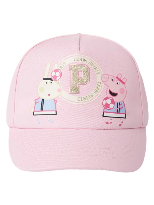 Zdjęcie produktu name it Czapka "Meri Peppa Pig" w kolorze jasnoróżowym rozmiar: 50/51 cm