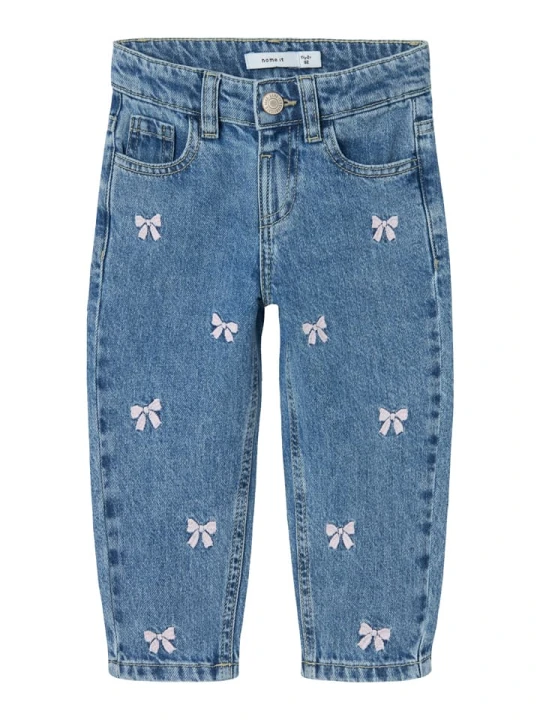 Zdjęcie produktu name it Dżinsy "Bella" - Comfort fit - w kolorze niebieskim rozmiar: 122