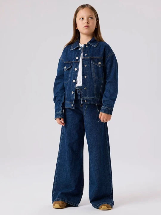 Zdjęcie produktu name it Dżinsy "Bella" - Comfort fit - w kolorze niebieskim rozmiar: 146