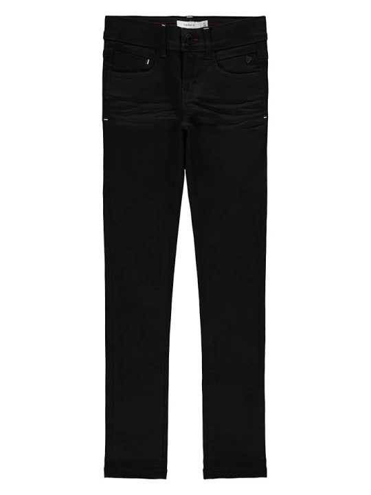 Zdjęcie produktu name it Dżinsy "Polly" - Slim fit - w kolorze czarnym rozmiar: 80