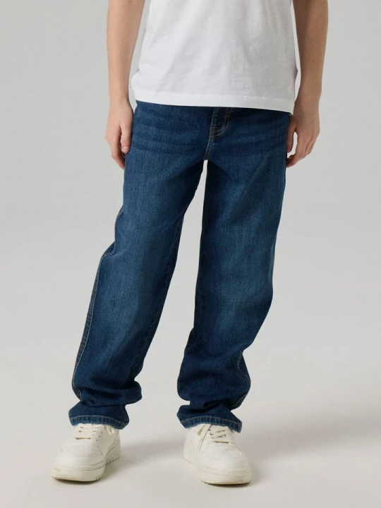 Zdjęcie produktu name it Dżinsy "Ryan" - Loose fit - w kolorze granatowym rozmiar: 158
