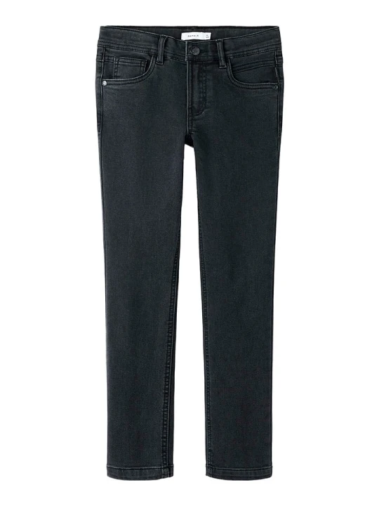 Zdjęcie produktu name it Dżinsy "Silas" - Slim fit - w kolorze antracytowym rozmiar: 158