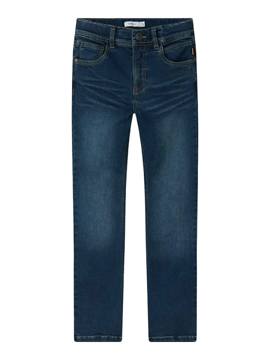 Zdjęcie produktu name it Dżinsy "Silas" - Slim fit - w kolorze niebieskim rozmiar: 158