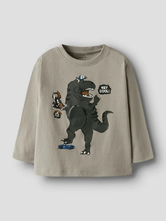 Zdjęcie produktu name it Koszulka "Bill" w kolorze khaki rozmiar: 104