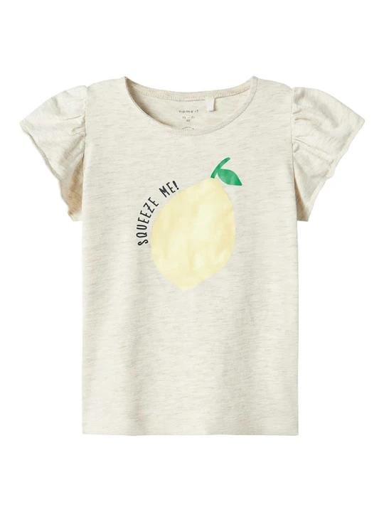 Zdjęcie produktu name it Koszulka w kolorze beżowym rozmiar: 92