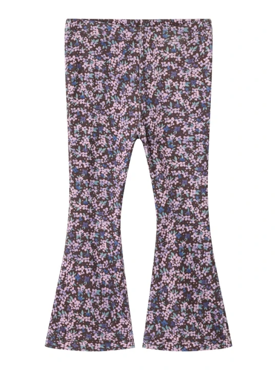 Zdjęcie produktu name it Legginsy "Pojatas" w kolorze brązowo-fioletowym rozmiar: 92
