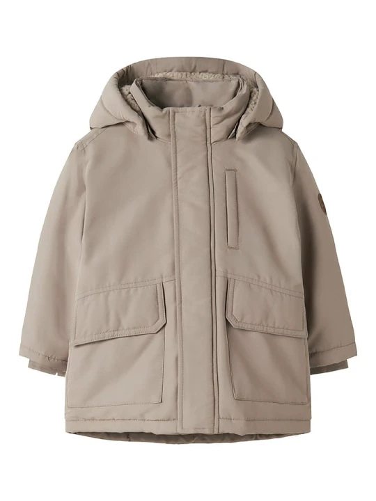 Zdjęcie produktu name it Parka "Marlow" w kolorze beżowym rozmiar: 92