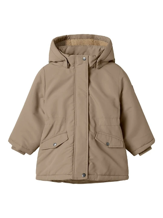 Zdjęcie produktu name it Parka "Marlow" w kolorze beżowym rozmiar: 92