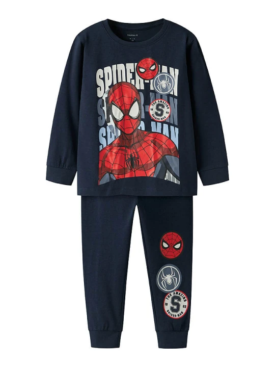 Zdjęcie produktu name it Piżama "Spider" w kolorze granatowym rozmiar: 98