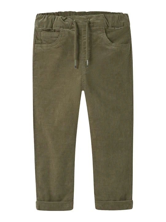 Zdjęcie produktu name it Spodnie sztruksowe "Ben" w kolorze khaki rozmiar: 104
