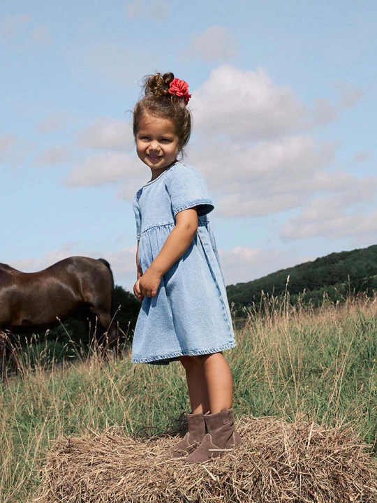 Zdjęcie produktu name it Sukienka "Gemma" w kolorze niebieskim rozmiar: 128