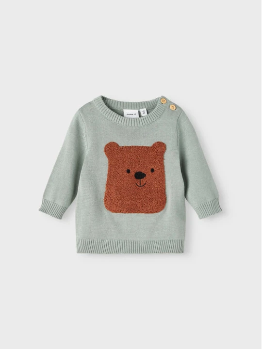 Zdjęcie produktu NAME IT Sweter 13207111 Zielony Regular Fit