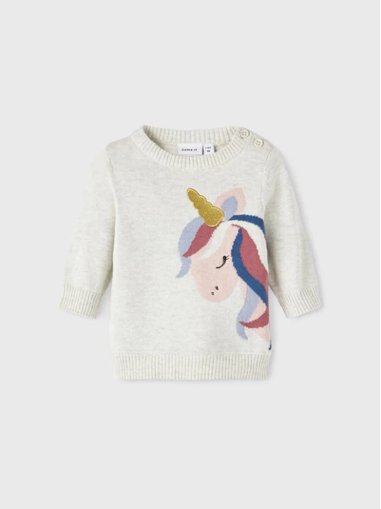 Zdjęcie produktu NAME IT Sweter 13211981 Szary Regular Fit